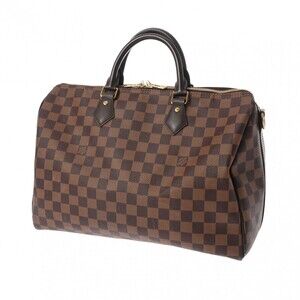 Louis Vuitton Damier Brown Canvas Speedy Handbag Bandouliere